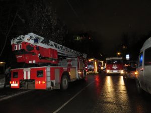 Фото: Пожар на Грузинском переулке ликвидирован