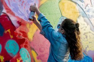 Депутат МГД поддержала развитие граффити как современного искусства в городском пространстве. Фото: сайт мэра Москвы