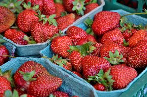 Сезонные торговые точки с ягодами открыли в районе. Фото: Анна Быкова