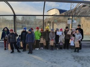 Ученики школы №1950 посетили Московский зоопарк. Фото взято из социальных сетей учебного заведения