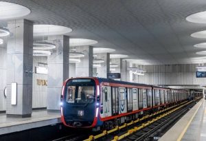 Новые вагоны «Москва-2020» начали ходить на станции Краснопресненская Мосметро. Фото: социальные сети Мосметро