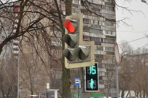 Новый вид светофоров начали тестировать в районе. Фото: Анна Быкова, «Вечерняя Москва»