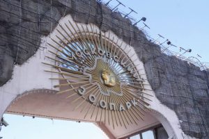 «Сады и цветы»: зеленые оазисы порадуют москвичей возле входа в Московский зоопарк. Фото: Ксения Догонашева, «Вечерняя Москва»