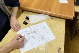 Мастер-класс по рисованию состоялся в творческом центре Лествица. Фото: страница центра в социальных сетях