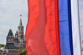 Мероприятие в День Российского флага состоялось в детском саду школы № 2123. Фото: Анна Быкова, «Вечерняя Москва»