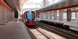 Продолжается стройка вокзала Москва-Сити. Фото: пресс-служба Департамента транспорта и развития дорожно-транспортной инфраструктуры города Москвы
