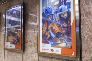 Выставка о газовой службе Москвы открылась на верхнем ярусе транспортного хаба «Деловой центр». Фото: пресс-служба АО «Мосгаз»